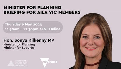 Minister briefing for AILA VIC members